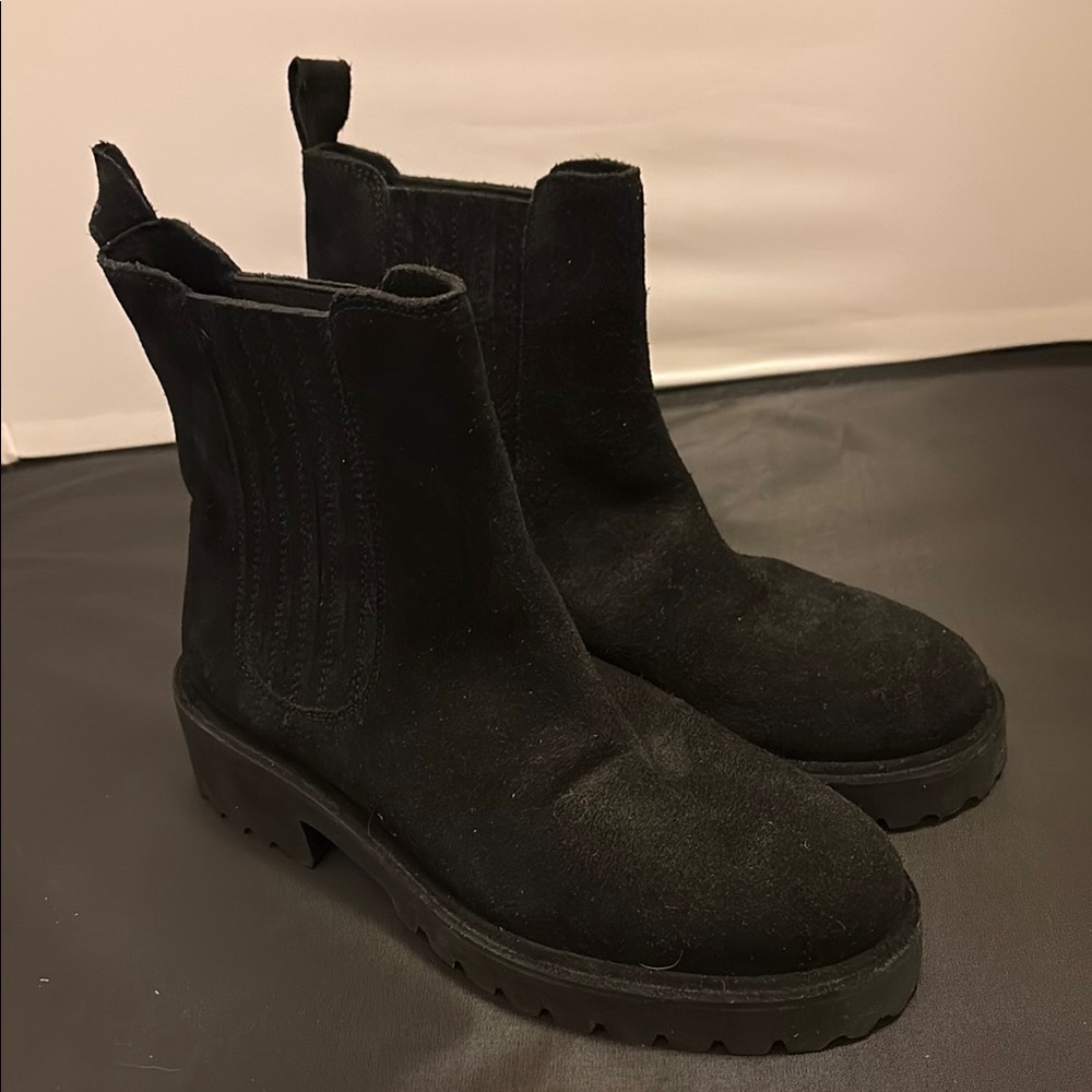 Black Suede Ankle Boots